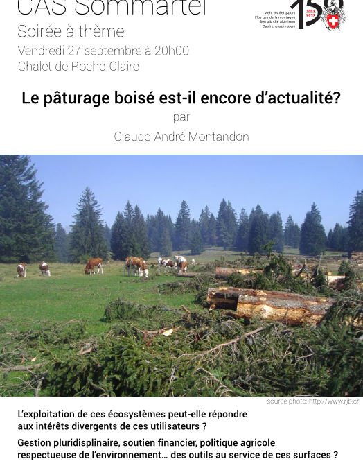 Conférence publique – Le pâturage boisé est-il encore d’actualité?