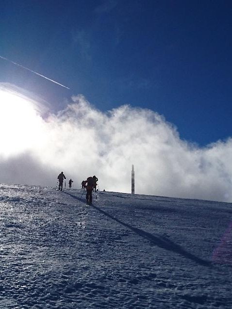 1ère course à ski de l’année 2018 à Chasseral le 6 janvier