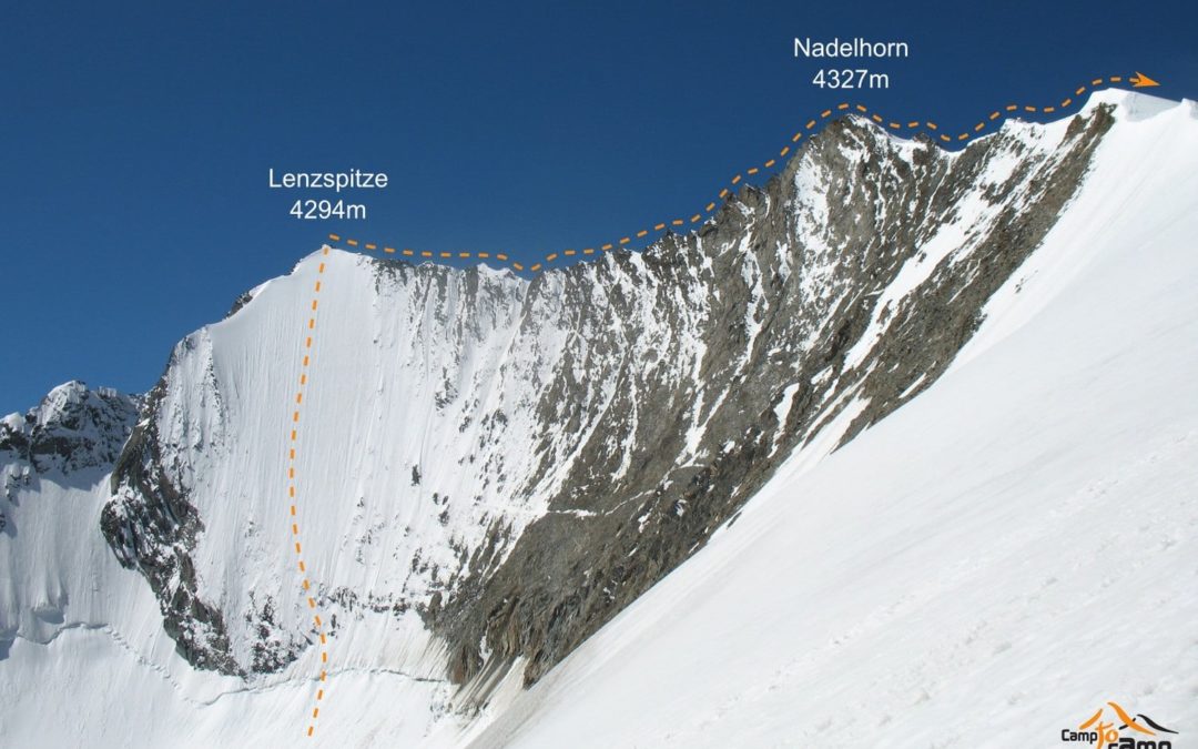 Lenzspitze (Face NE) – Nadelhorn